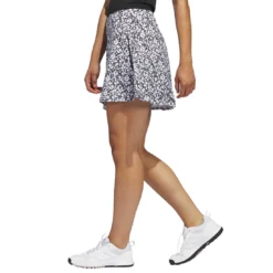 Adidas Women's Printed 16 Inch Skort -Pum Golf Club Shop adidas ss23 womens printed 16 inch skort black white side itempicture