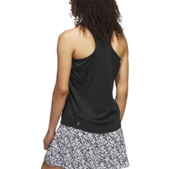 Adidas Women's Racerback Polo -Pum Golf Club Shop adidas ss23 womens racerback polo black back itempicture