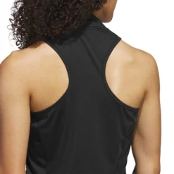 Adidas Women's Racerback Polo -Pum Golf Club Shop adidas ss23 womens racerback polo black detail1 itempicture