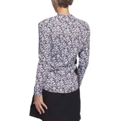 Adidas Women's Ultimate365 Print Pullover 14 Adidas Women's Ultimate365 Print Pullover -Pum Golf Club Shop adidas ss23 womens ultimate365 print pullover black white back itempicture