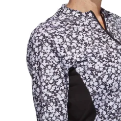 Adidas Women's Ultimate365 Print Pullover 15 Adidas Women's Ultimate365 Print Pullover -Pum Golf Club Shop adidas ss23 womens ultimate365 print pullover black white detail itempicture