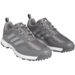 Adidas Tech Response 3.0 SL Golf Shoes Grey Four/Silver/Solar Gold -Pum Golf Club Shop adidas tech response 3 0 sl golf shoes grey four silver gold front itempicture