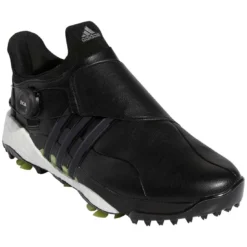 Adidas Tour360 Infinity BOA Golf Shoes Black/Pulse Lime -Pum Golf Club Shop adidas tour360 infinity golf shoes black pulse lime gy5338 front itempicture