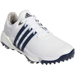 Adidas Tour360 Infinity Golf Shoes White/Silver/Team Navy -Pum Golf Club Shop adidas tour360 infinity golf shoes white silver team navy gv7247 front itempicture