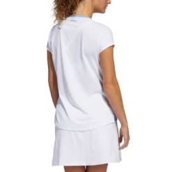 Adidas FW21 Women's Primeblue Heat.RDY Polo -Pum Golf Club Shop adidas womens fw21 primeblue heat rdy polo ambient sky back itempicture