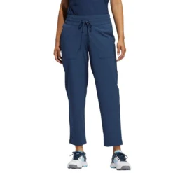 Adidas Women's Go-To Commuter Pants -Pum Golf Club Shop adidas womens go to commuter pants crew navy front on model itempicture