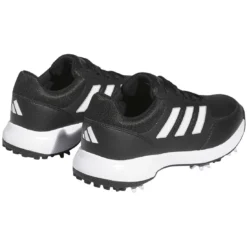 Adidas Women's Tech Response 3.0 Golf Shoes Black/White/Silver -Pum Golf Club Shop adidas womens tech response 3 0 golf shoes black white silver back itempicture