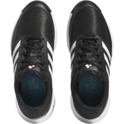 Adidas Women's Tech Response 3.0 Golf Shoes Black/White/Silver -Pum Golf Club Shop adidas womens tech response 3 0 golf shoes black white silver top itempicture