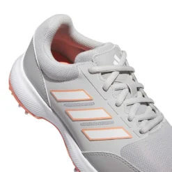 Adidas Women's Tech Response 3.0 Golf Shoes Grey Two/White/Coral Fusion -Pum Golf Club Shop adidas womens tech response 3 golf shoes grey two white coral fusion top detail itempicture