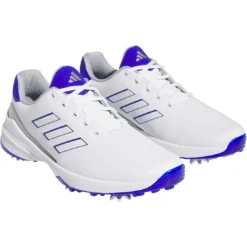 Adidas ZG23 Golf Shoes White/Lucid Blue -Pum Golf Club Shop adidas zg23 golf shoes white lucid blue gw1179 front itempicture