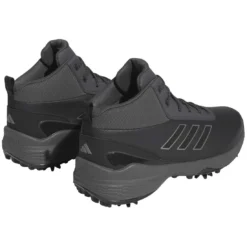 Adidas ZG23 RAIN.RDY Golf Shoes Grey Six/Iron Met/Black -Pum Golf Club Shop adidas zg23 rain golf shoes grey six iron met black back itempicture