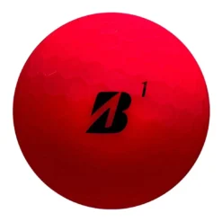Bridgestone E12 Contact Matte Red Personalized Golf Balls -Pum Golf Club Shop bridgestone 2023 e12 contact matte red golf balls front itempicture 1
