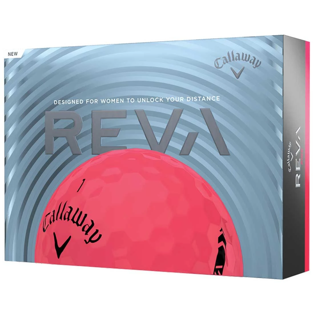 Callaway Women's REVA Pink Personalized Golf Balls 1 Callaway Women's REVA Pink Personalized Golf Balls