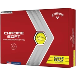 Callaway Chrome Soft Triple Track Yellow Personalized Golf Balls