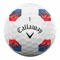 Callaway Chrome Soft TruTrack Red/Blue Golf Balls -Pum Golf Club Shop callaway 2023 chrome soft red blue trutrack golf balls ball stamp itempicture