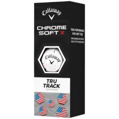 Callaway Chrome Soft X TruTrack USA Golf Balls -Pum Golf Club Shop callaway 2023 chrome soft x usa trutrack golf balls sleeve itempicture
