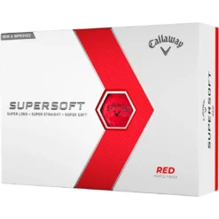 Callaway Supersoft Matte Red Personalized Golf Balls
