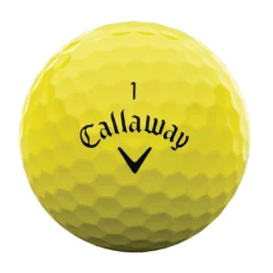 Callaway Warbird Yellow Personalized Golf Balls -Pum Golf Club Shop callaway 2023 warbird yellow golf balls front itempicture