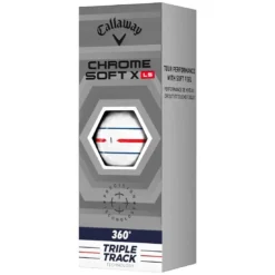 Callaway Chrome Soft X LS 360 Triple Track White Golf Balls 11 Callaway Chrome Soft X LS 360 Triple Track White Golf Balls -Pum Golf Club Shop callaway chrome soft x ls 360 triple track white golf balls sleeve itempicture