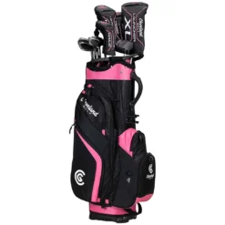 Cleveland Women's Launcher XL Halo Complete Set -Pum Golf Club Shop cleveland womens launcher xl halo complete set black pink hero headcovers itempicture 1