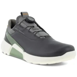 Ecco Biom H4 Boa Golf Shoes Magnet/Frosty Green -Pum Golf Club Shop ecco biom h4 boa golf shoes magnet frosty green front itmepicture
