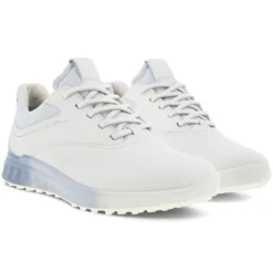 Ecco Women's S-Three Golf Shoes White/Dusty Blue 8 Ecco Women's S-Three Golf Shoes White/Dusty Blue -Pum Golf Club Shop ecco womens s three golf shoes white dusty blue pair itempicture