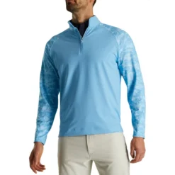 FootJoy Camo Color Block Midlayer -Pum Golf Club Shop footjoy camo color block midlayer light blue itempicture