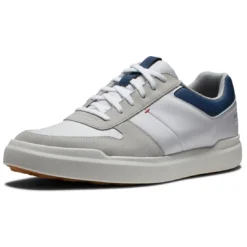 FootJoy Contour Casual Golf Shoes White -Pum Golf Club Shop footjoy contour casual golf shoes white 54374 toe itempicture