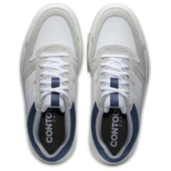 FootJoy Contour Casual Golf Shoes White -Pum Golf Club Shop footjoy contour casual golf shoes white 54374 top itempicture