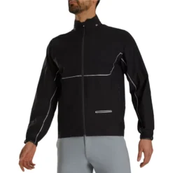 FootJoy DryJoys Select Rain Jacket 7 FootJoy DryJoys Select Rain Jacket -Pum Golf Club Shop footjoy dryjoys select rain jacket black charcoal front itempicture