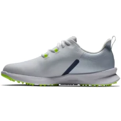 FootJoy Fuel Sport Golf Shoes White/Navy -Pum Golf Club Shop footjoy fuel sport golf shoes white navy 55453 side itempicture