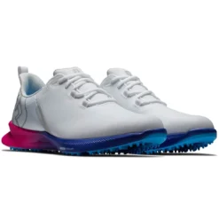 FootJoy Fuel Sport Golf Shoes White/Pink 10 FootJoy Fuel Sport Golf Shoes White/Pink -Pum Golf Club Shop footjoy fuel sport golf shoes white pink 55455 pair itempicture