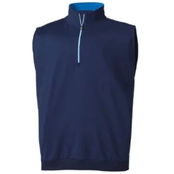 FootJoy Half Zip Pullover Vest -Pum Golf Club Shop footjoy half zip pullover vest navy hero itempicture