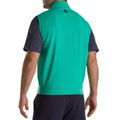 FootJoy Half Zip Pullover Vest -Pum Golf Club Shop footjoy half zip pullover vest sea green back itempicture