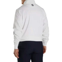 FootJoy Half Zip Pullover -Pum Golf Club Shop footjoy half zip pullvoer white back 2 itempicture
