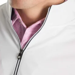 FootJoy Half Zip Pullover -Pum Golf Club Shop footjoy half zip pullvoer white detail itempicture