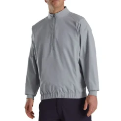 FootJoy Half Zip Windshirt -Pum Golf Club Shop footjoy half zip windshirt grey front itempicture