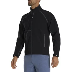FootJoy HydroTour Rain Jacket -Pum Golf Club Shop footjoy hydrotour rain jacket black charcoal front itempicture