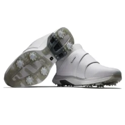 FootJoy HyperFlex Carbon BOA Golf Shoes White/Grey -Pum Golf Club Shop footjoy hyperflex carbon boa golf shoes white grey 51121 pair2 itempicture