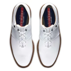 FootJoy Premiere Series Packard Golf Shoes White/White -Pum Golf Club Shop footjoy premiere series packard golf shoes white white top