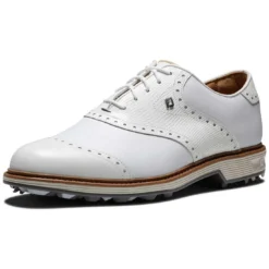 FootJoy Premiere Series Wilcox Golf Shoes White -Pum Golf Club Shop footjoy premiere series wilcox golf shoe white 54322 front itempicture