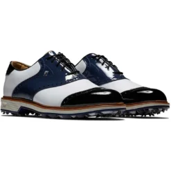 FootJoy Premiere Series Wilcox Golf Shoes Navy/White -Pum Golf Club Shop footjoy premiere series wilcox golf shoes navy white 54323 display itempicture