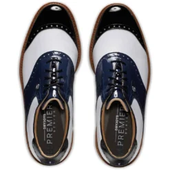 FootJoy Premiere Series Wilcox Golf Shoes Navy/White -Pum Golf Club Shop footjoy premiere series wilcox golf shoes navy white 54323 top itempicture