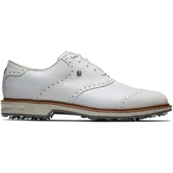 FootJoy Premiere Series Wilcox Golf Shoes White -Pum Golf Club Shop footjoy premiere series wilcox golf shoes white 54322 profile itempicture