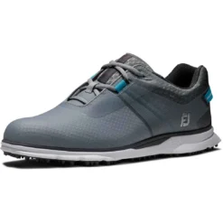 FootJoy Pro SL Sport Golf Shoes Grey/Reef Blue -Pum Golf Club Shop footjoy pro sl sport golf shoes grey reef blue 53855 toe itempicture