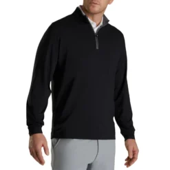 FootJoy Lightweight Solid Midlayer -Pum Golf Club Shop footjoy solid midlayer withtrim black itempicture