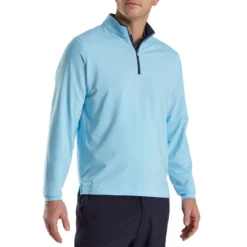 FootJoy Lightweight Solid Midlayer -Pum Golf Club Shop footjoy solid midlayer withtrim light blue itempicture