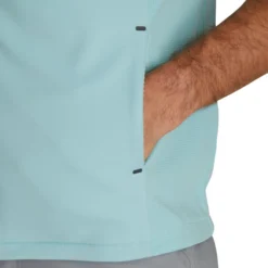 FootJoy ThermoSeries Fleece Back Vest -Pum Golf Club Shop footjoy thermoseries fleece back vest seaglass detail itempicture