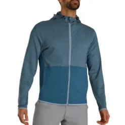 FootJoy ThermoSeries Full Zip Hoodie 7 FootJoy ThermoSeries Full Zip Hoodie -Pum Golf Club Shop footjoy thermoseries full zip hoodie slate itempicture