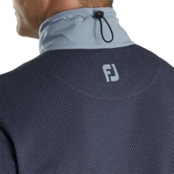 FootJoy ThermoSeries Hybrid Jacket -Pum Golf Club Shop footjoy thermoseries hybrid jacket charcoal grey detail itempicture